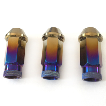 Custom high performance M12 M14 titanium lug nuts